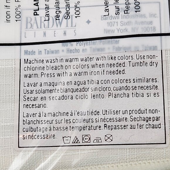 Vintage Bardwil Linen Napkins Set | Classic White | Filene’s Label | Gift Ready - Picture 6 of 6